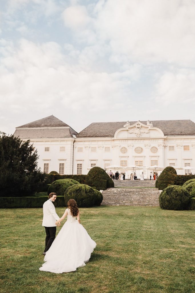 Svadba na zámku Schloss Halbturn